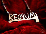 REDRUM The Shining inspired Necklace in stainless steel