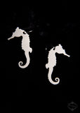 Nautical Seahorse earrings in silver stainless steel