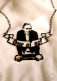 Johnny Eck Sideshow Freak Necklace in black stainless steel